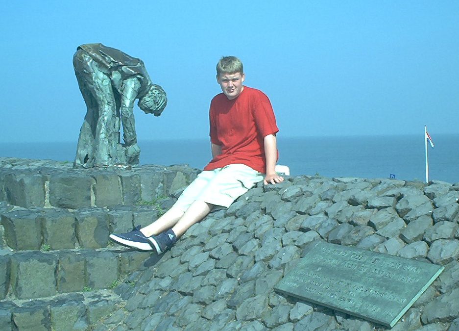24. Juli 2001 – Geburtstagsfoto auf dem Afsluitdijk
